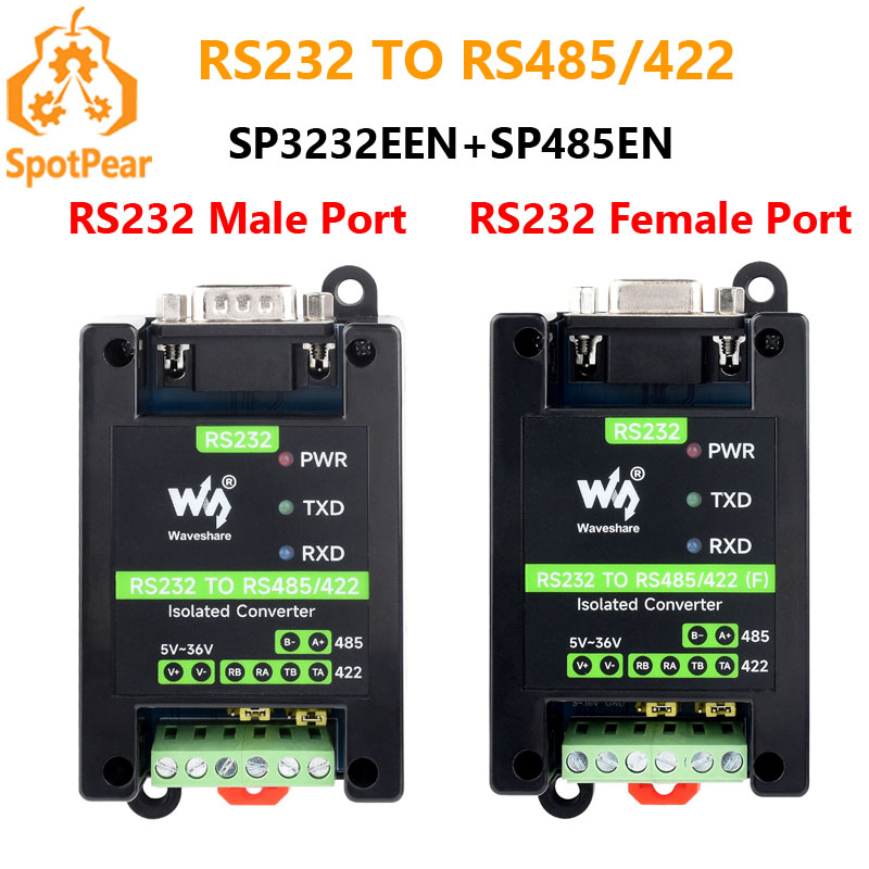 Shelly Relay Module - Industrial-grade RS232 to RS485/422 Active Digital