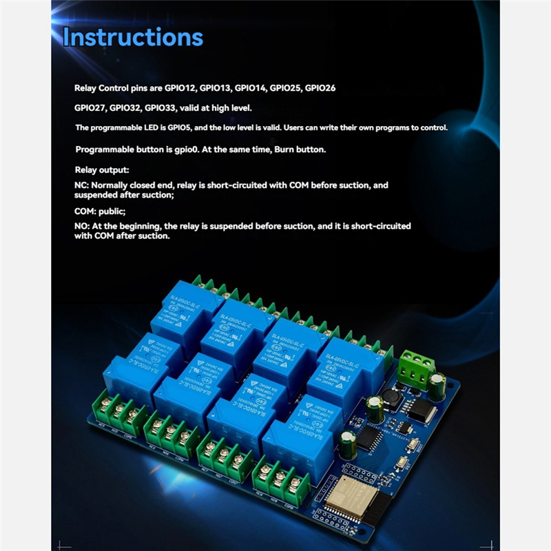 Relay 8 Channel Board - A69Z 8 Channel Relay Module 30A