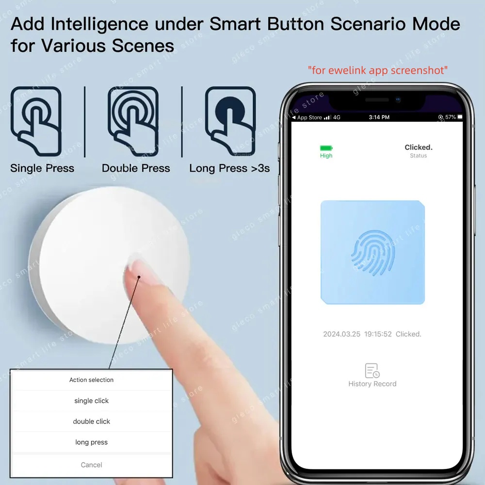 New Zigbee Button Scene Switch - Home Automation Ideas ulasan dan harga