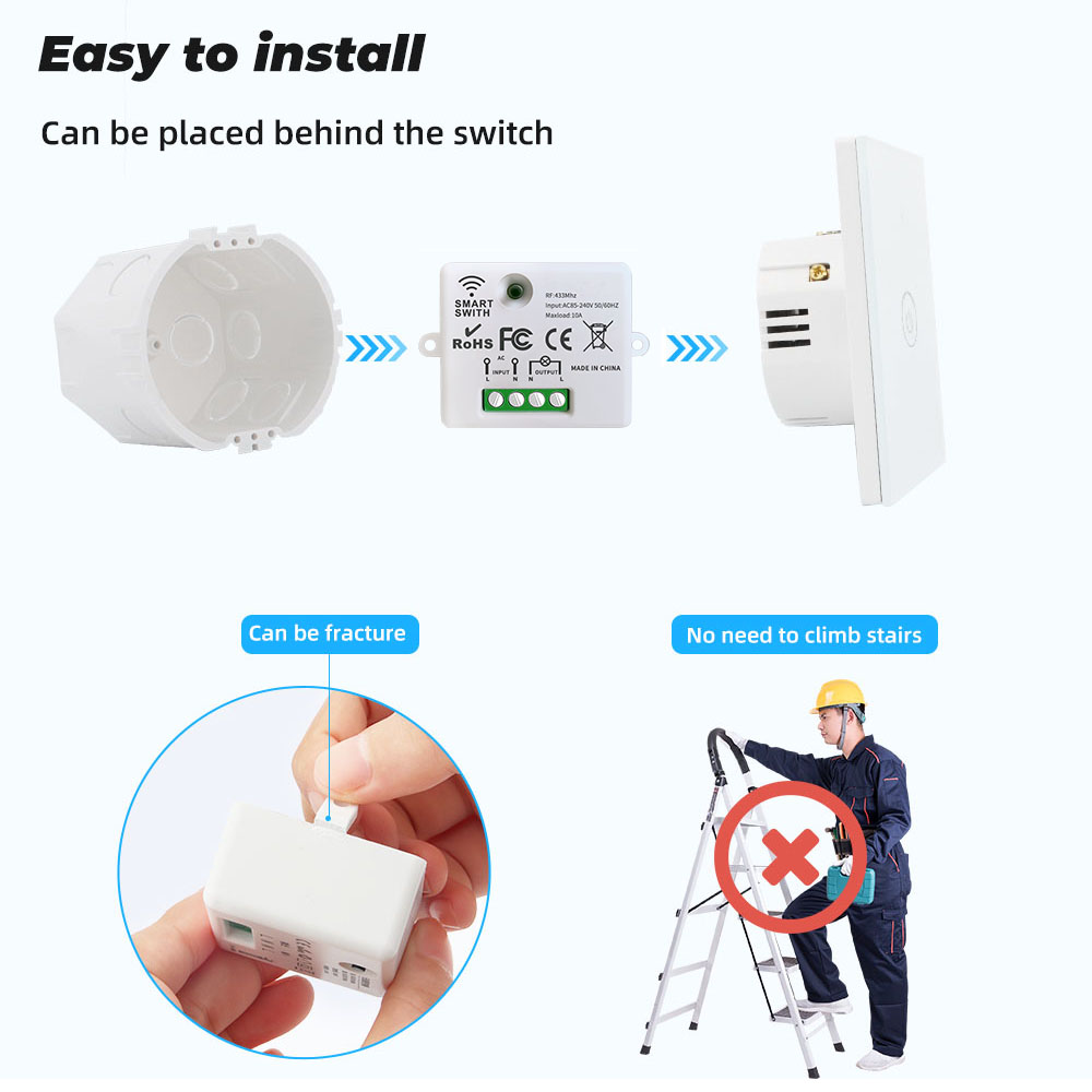RF433 Smart Wireless Switch Se - Home Automation Ideas ulasan dan harga