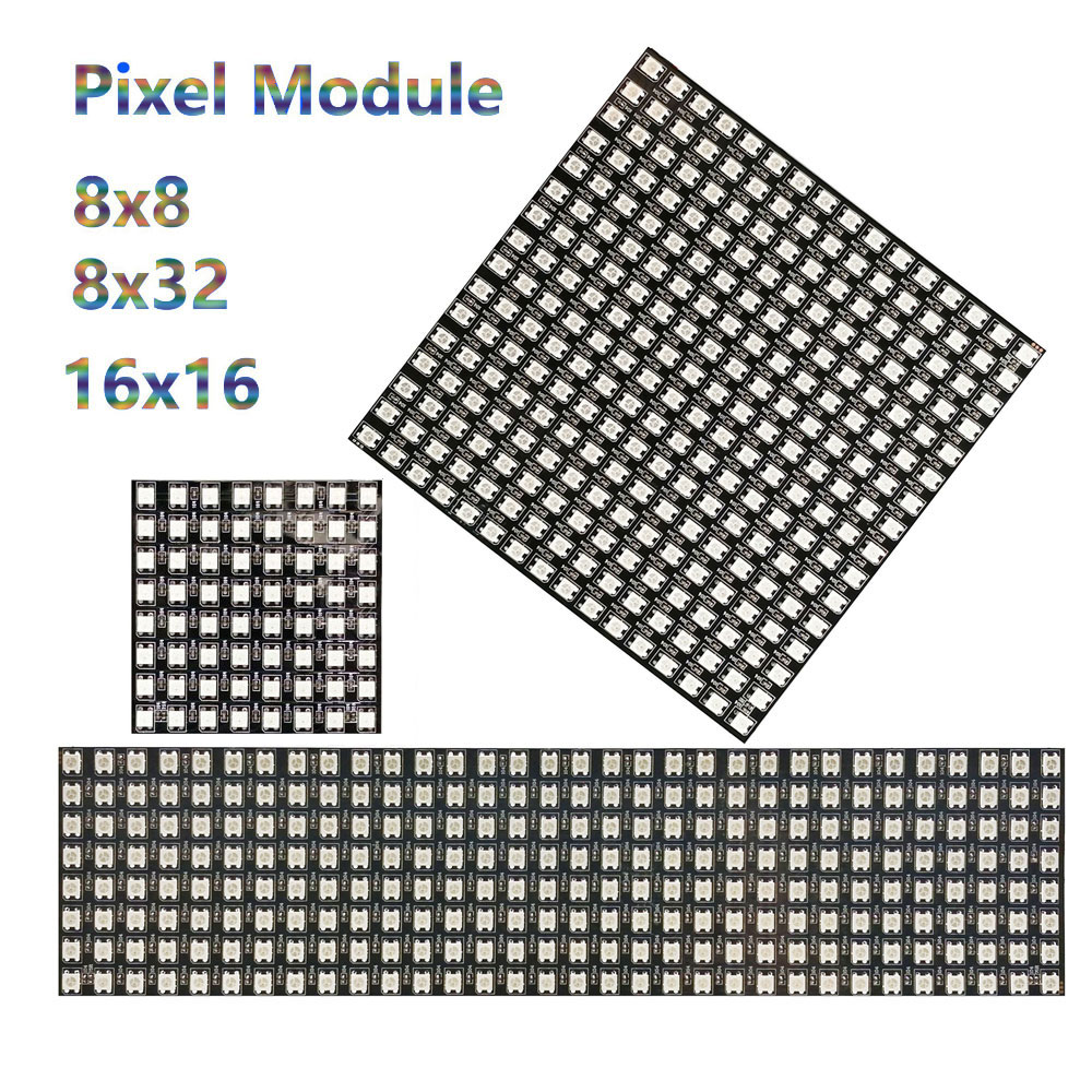 DC5V WS2812B 8*8 16*16 8*32 Fl - Rgb Led Matrix 8X8 ulasan dan harga