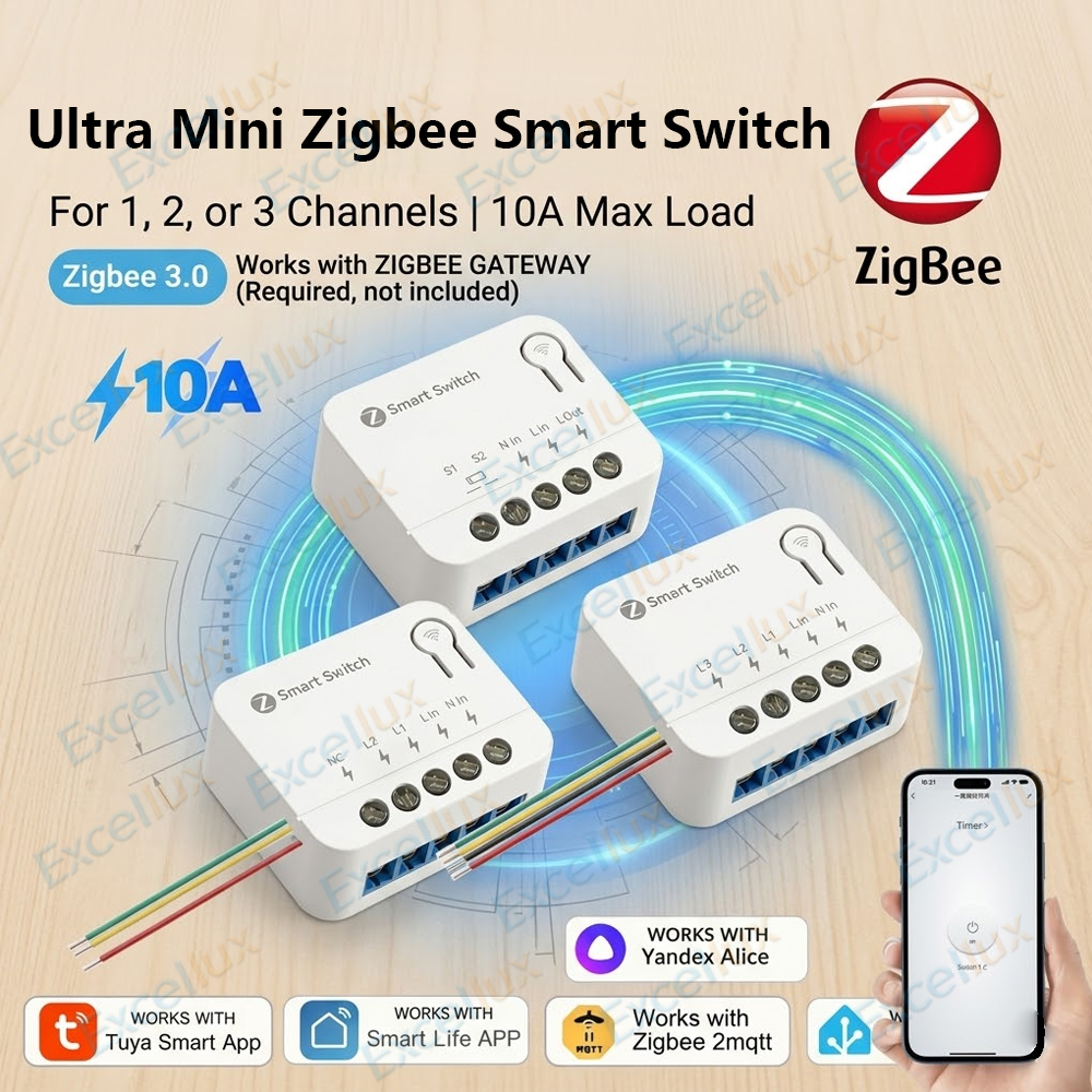 Ultra Mini ZigBee Smart Switch - Diy Home Automation Hub ulasan dan harga