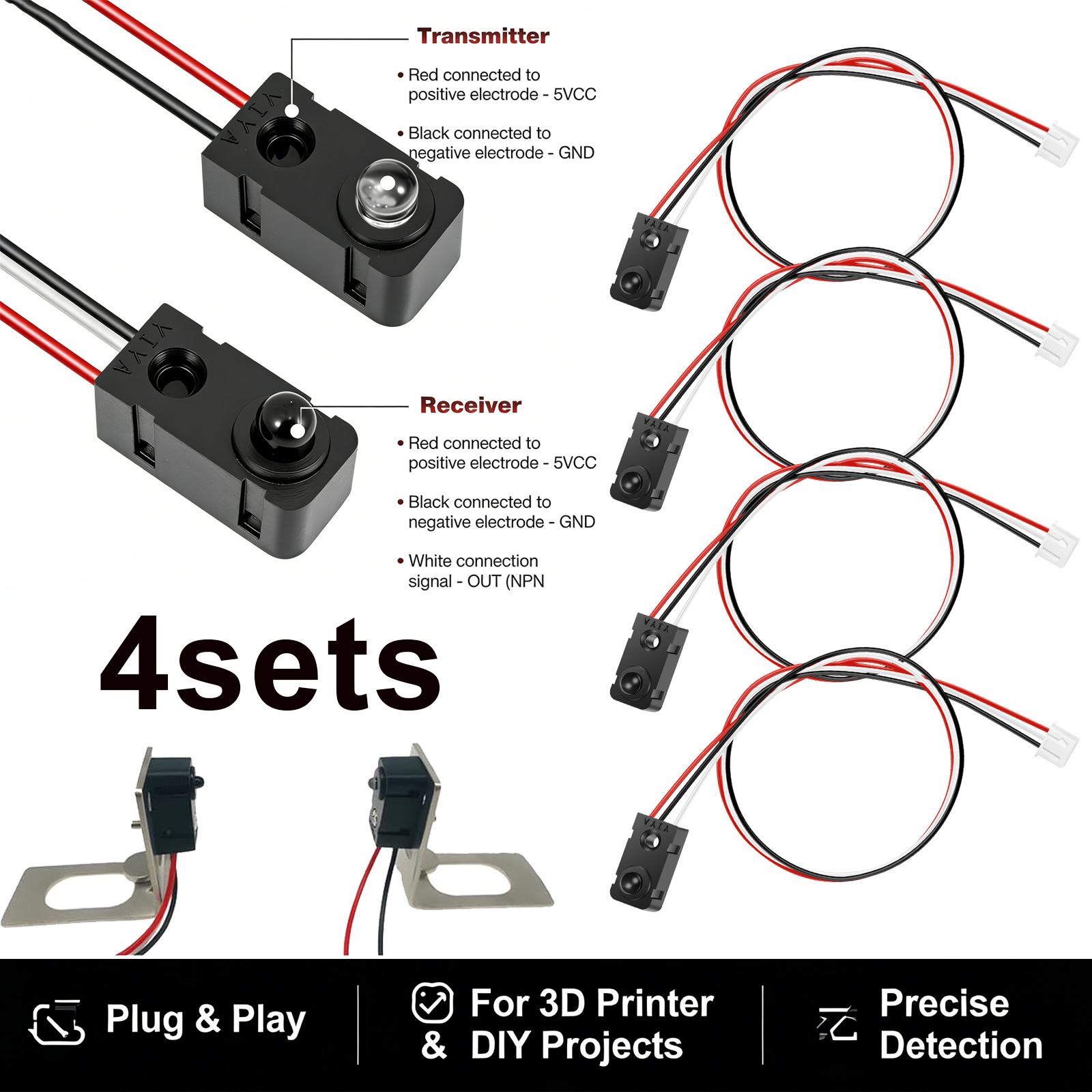 4 Pairs Infrared Break Beam Se - Diy Automation Projects ulasan dan harga
