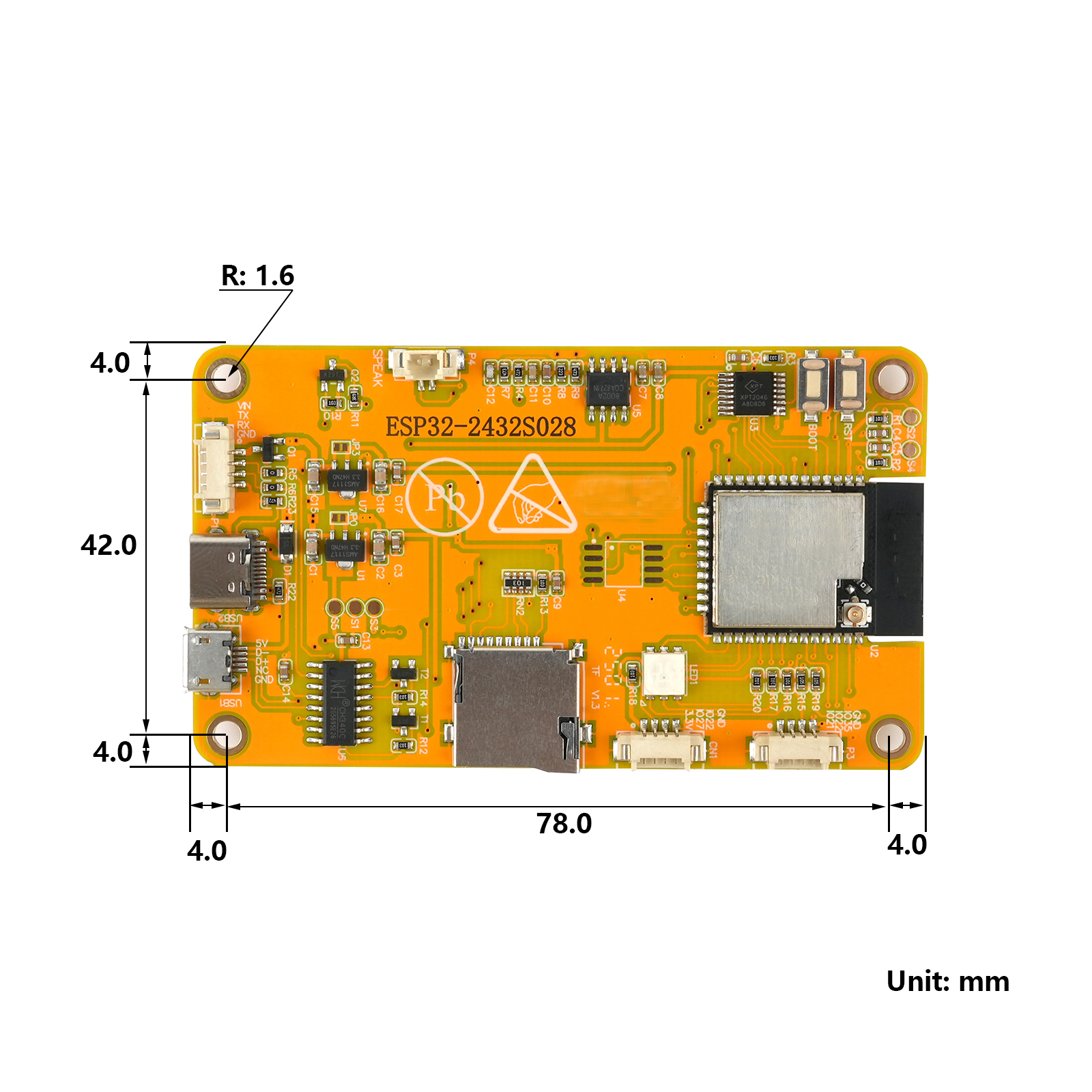 RCmall 2.8'' ESP32 LCD Display - Home Automation Arduino ulasan dan harga