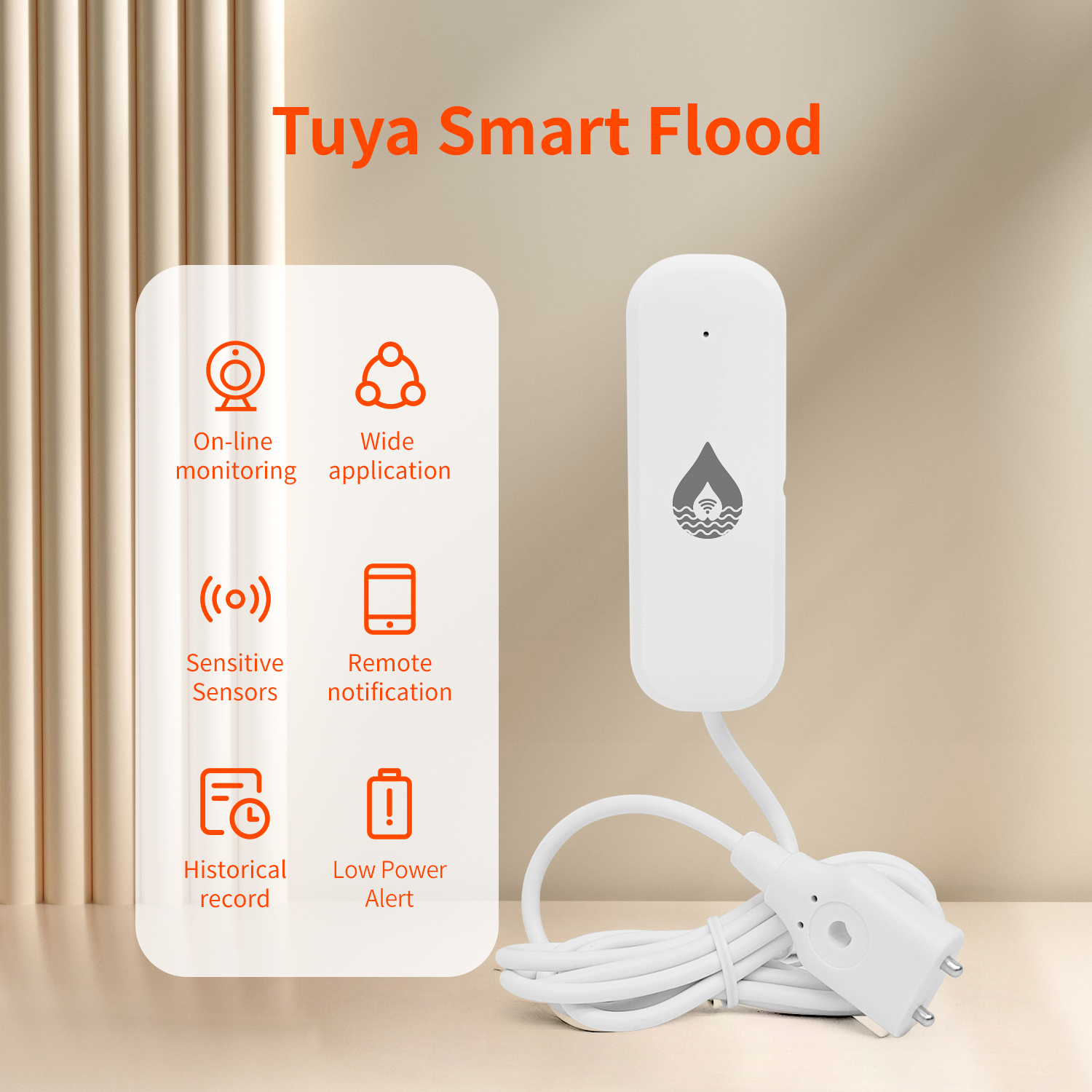 YFK Tuya WiFi Water Leakage Se - Home Automation Ideas ulasan dan harga