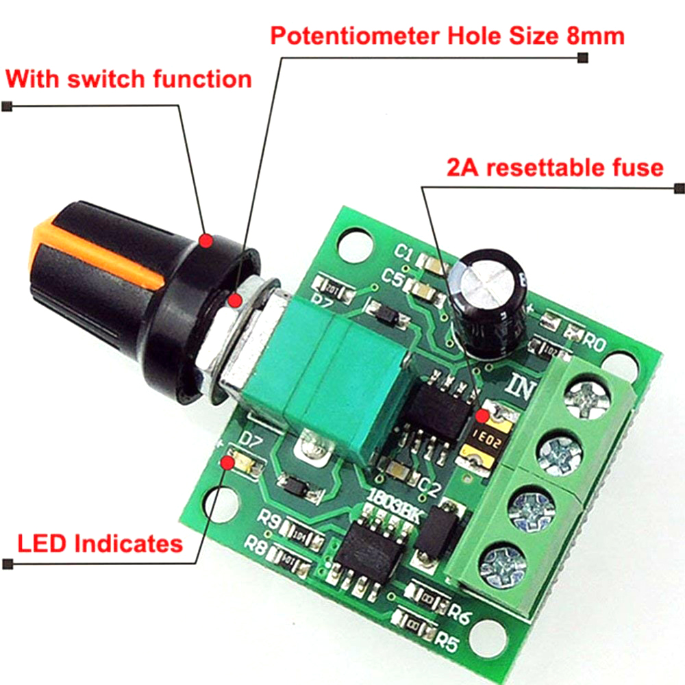 DC 1.8V 3V 5V 6V 12V 2A PWM Mo - Level Shifter 3.3V ulasan dan harga