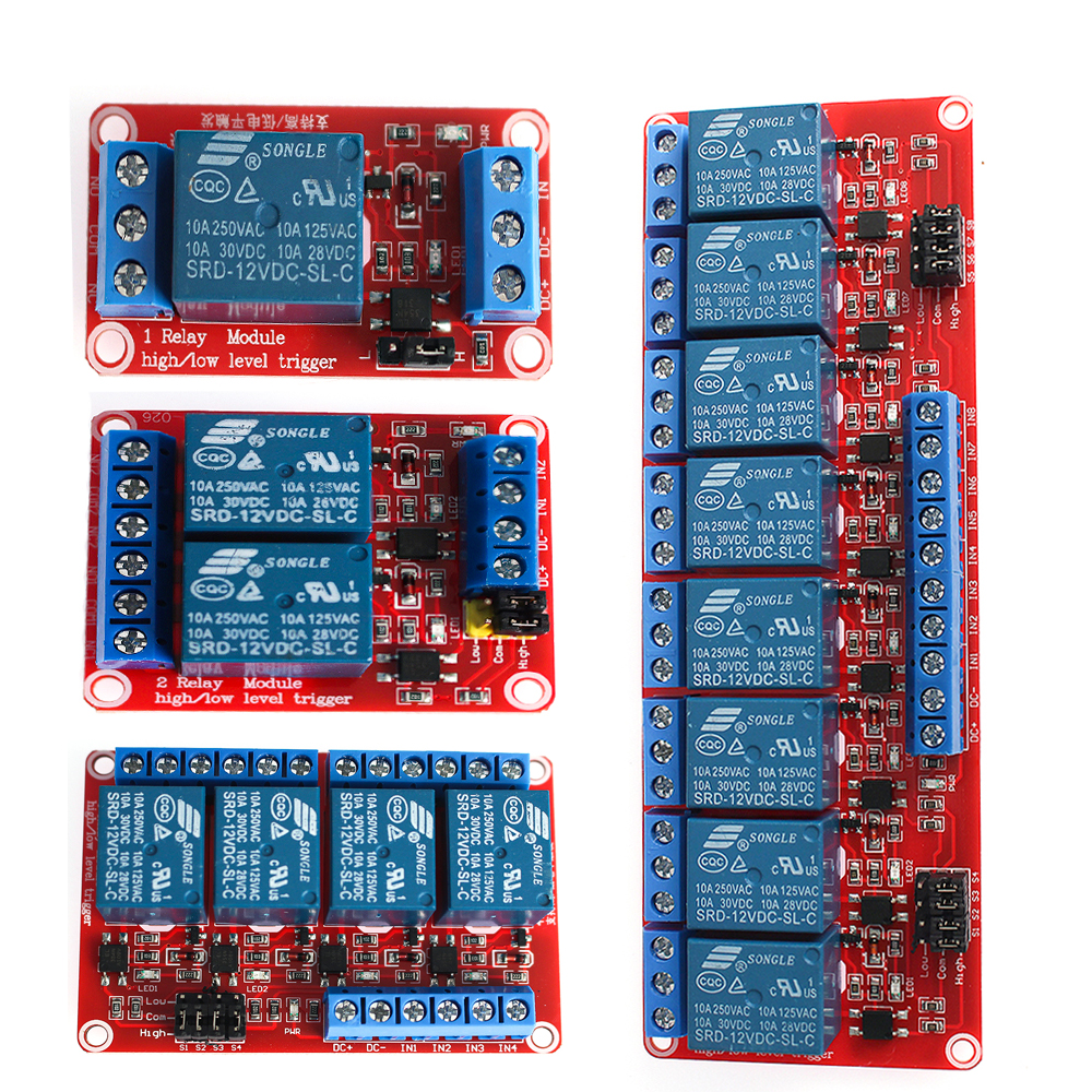1PCS Relay Module 5V 12V 24V 1 - Relay 8 Channel Board ulasan dan harga